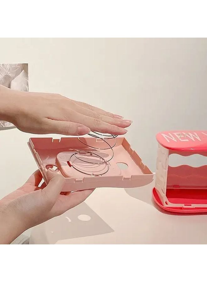 منظم علب المناديل الحديث من البلاستيك المتين موزع المناديل المنزلي لديكور الحمام وغرفة المعيشة والمكتب - Image 2